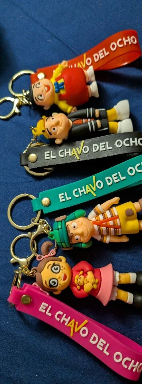 El Chavo del Ocho y Chapulin Colorado 3D Keychain/ Charms -4 Figure Collection